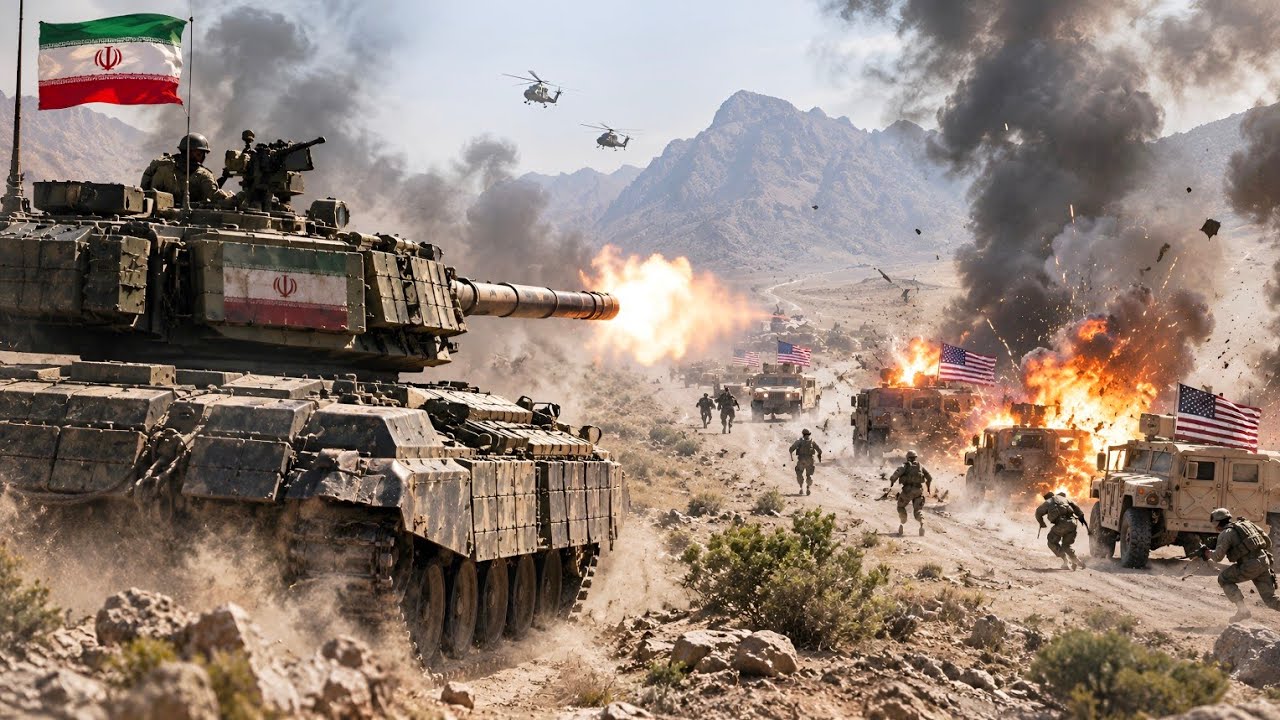 For the first time, Iran's giant tanks launched an attack on a US convoy
