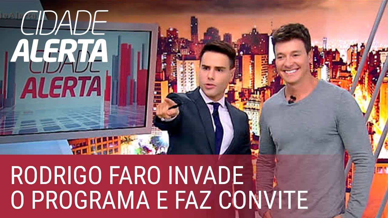 Faro invade o Cidade Alerta e fala sobre visita a Luiz Bacci
