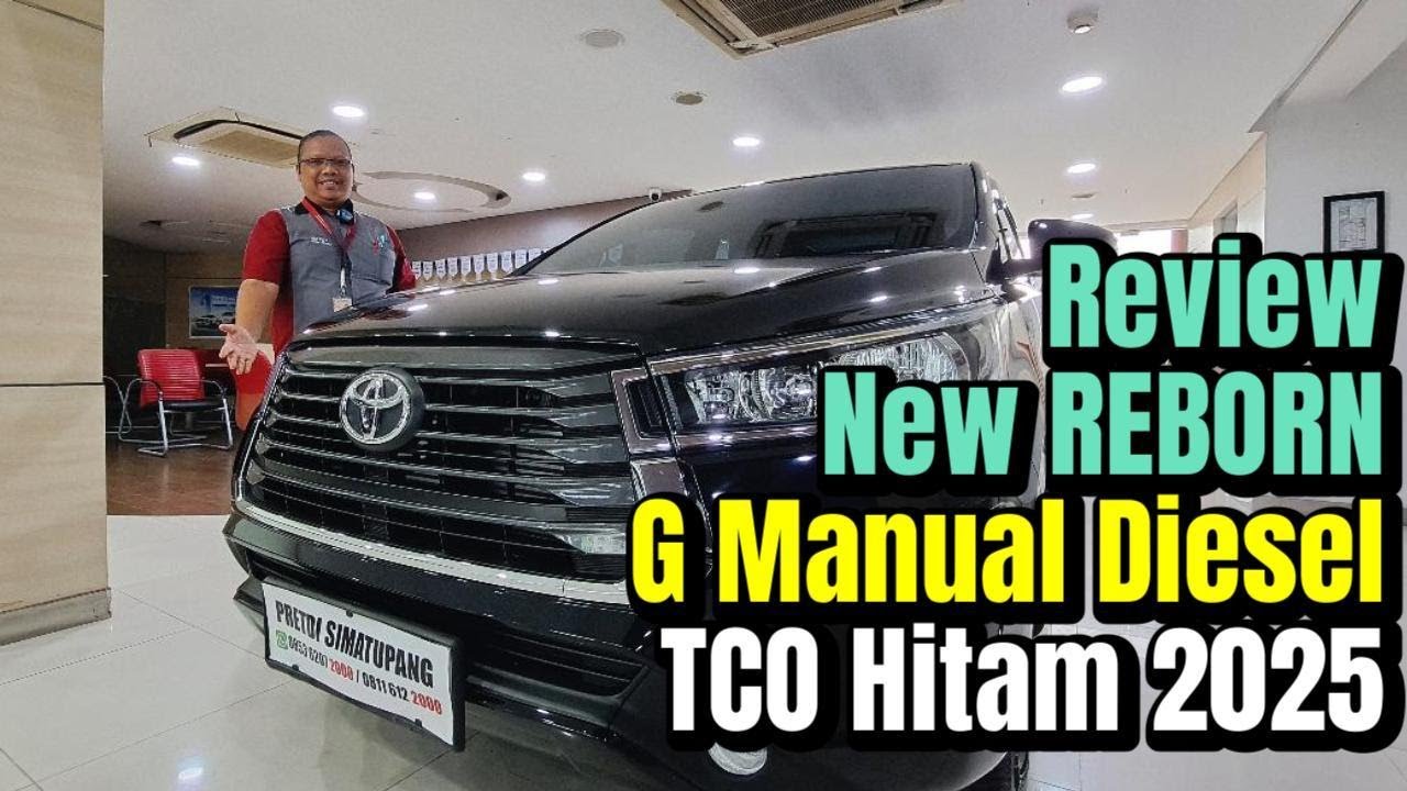 Fitur Lengkap Pada New Innova REBORN G Manual Diesel TCO Warna Hitam 2025 |Toyota Medan 085362072000