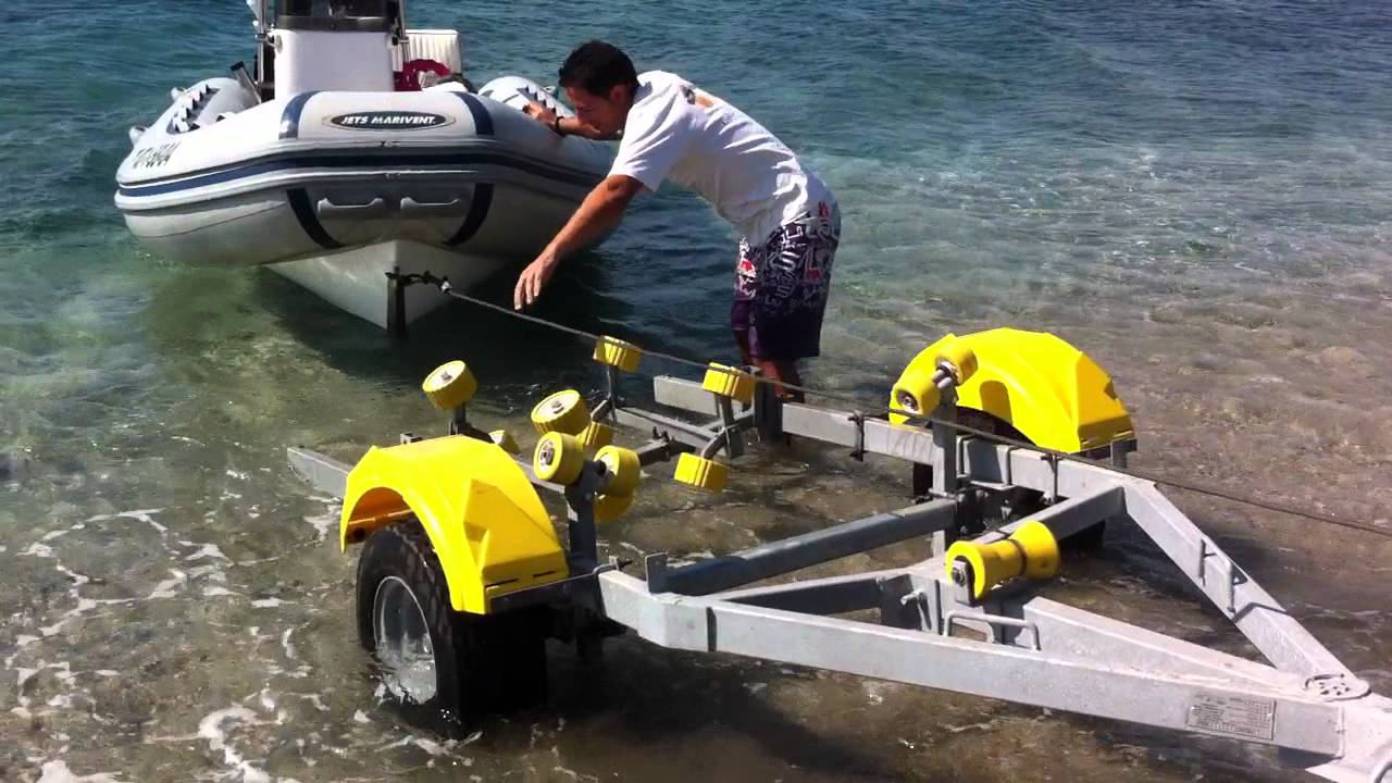 Remolque náutico galvanizado, rápido embarcadero, Quick-beach Amate en Almería