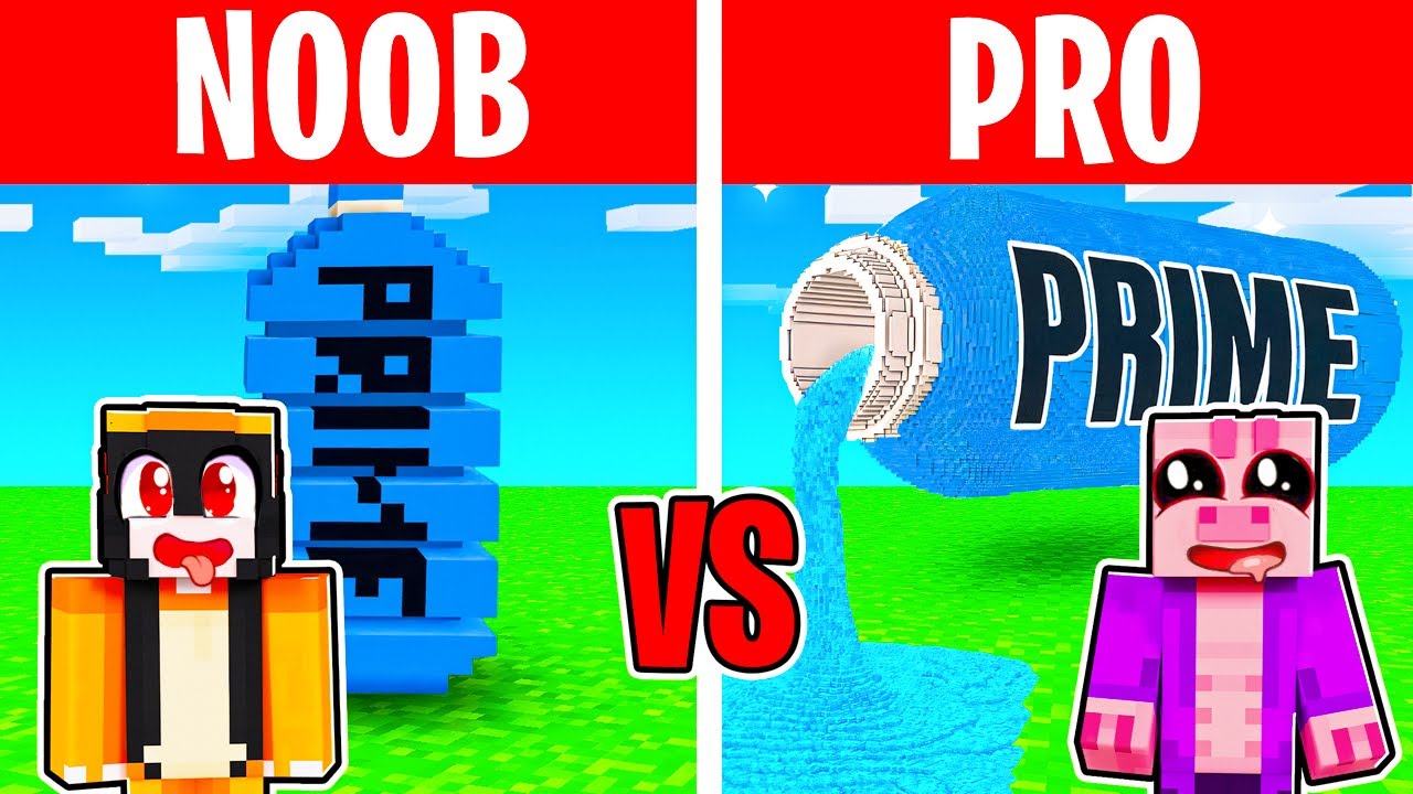 Stavím NOOB vs PRO PRIME DŮM v Minecraftu!