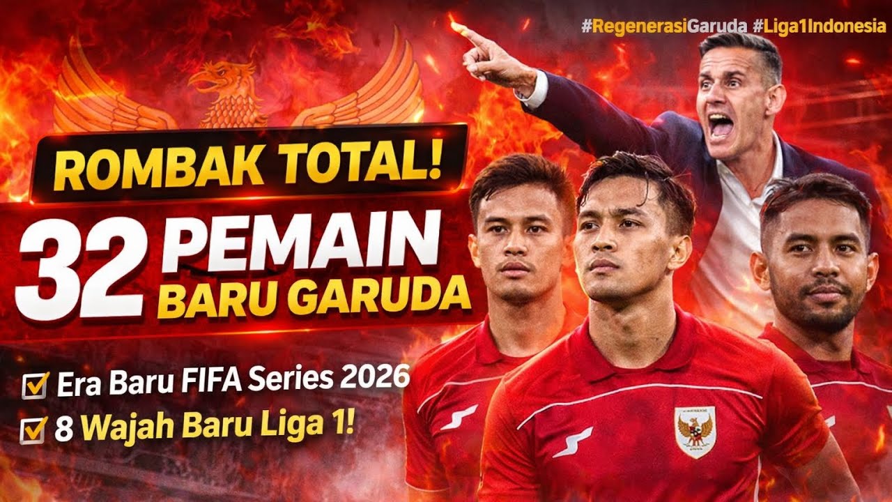 🇮🇩 ROMBAK TOTAL TIMNAS INDONESIA! 🔥 32 Pemain Resmi Dipanggil untuk FIFA Series 2026 Era Baru Garuda