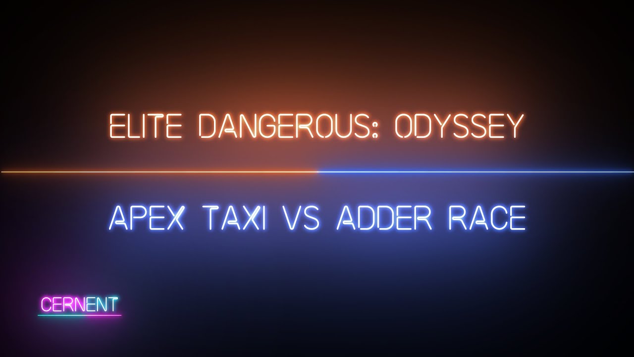Elite Dangerous: Odyssey Alpha Phase 3 - Apex Taxi VS Adder Race
