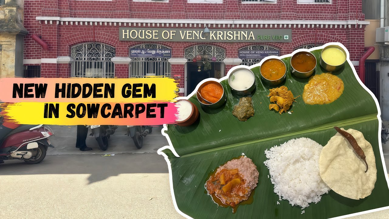 Sowcarpet -யில் களியுடன் ஆந்திரா சைவ சாப்பாடு பரிமாரும் House of Venu Krishna Andhra meals Chennai