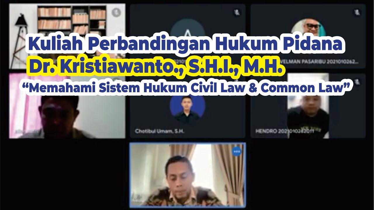 KULIAH PERBANDINGAN HUKUM PIDANA 