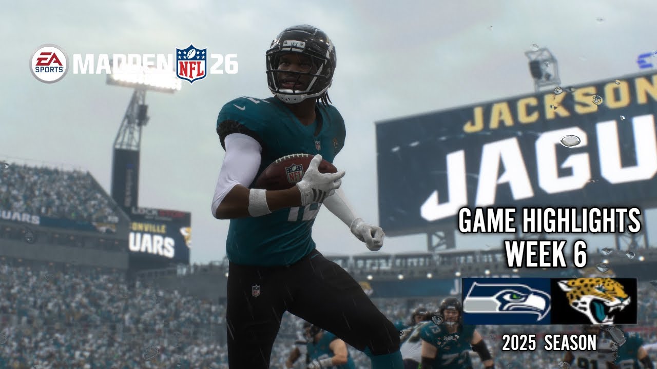 Jacksonville Jaguars vs Seattle Seahawks | Week 6 | Madden 26 Simulation Game