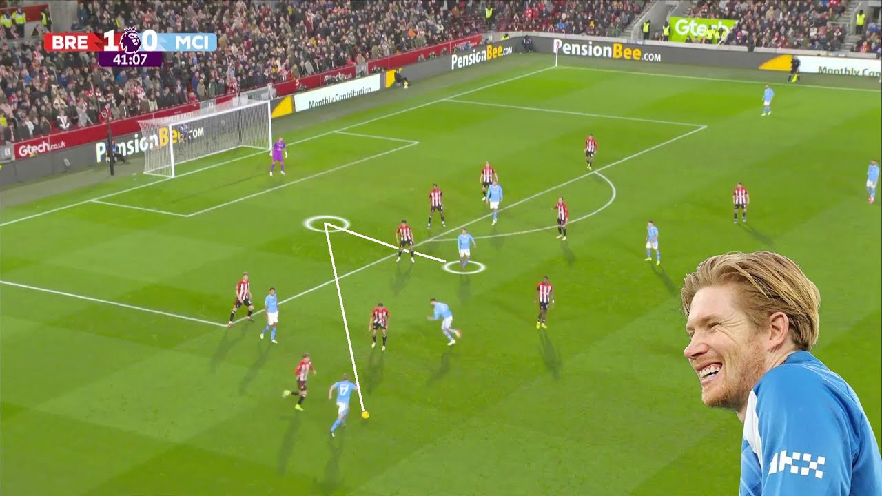 De Bruyne Splitting Defenders with Gorgeous Passes 🔥