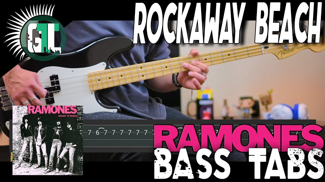 The Ramones - Rockaway Beach | Bass Cover With Tabs in the Video