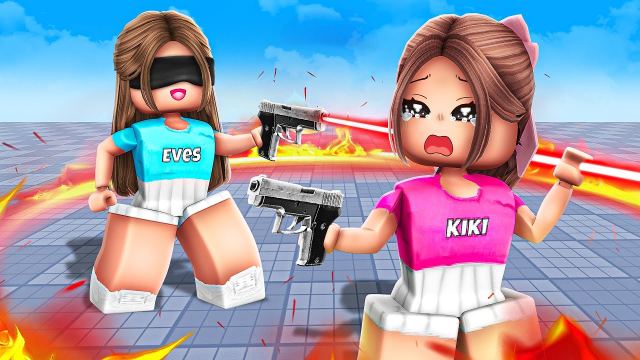 Roblox BLIND SHOT With MY SISTER...