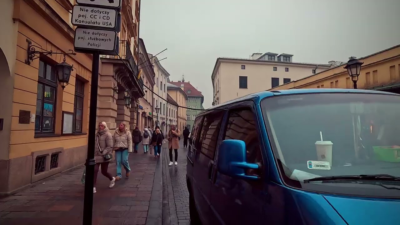 Walking Through Kraków | Streets, People & Urban Rhythm (4K)