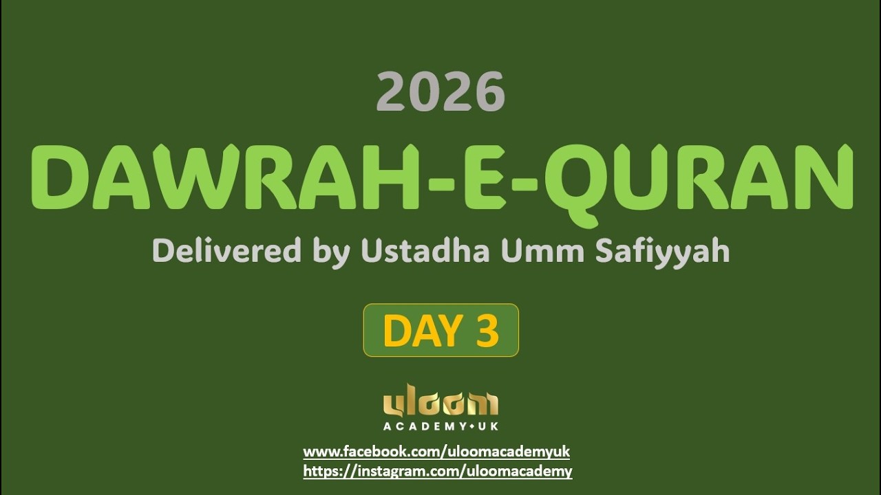 Dawrah-e-Quran (2026) - Day 3