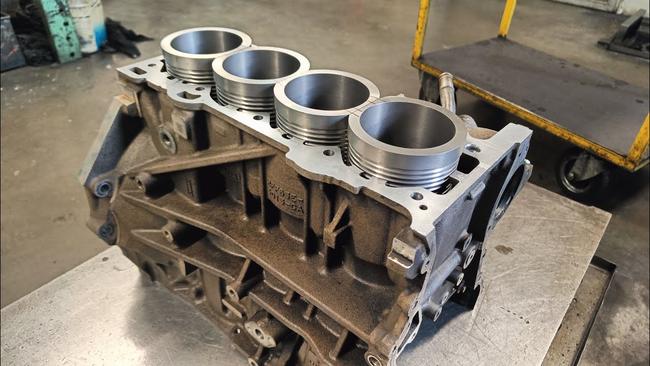 Tulejowanie, naprawa bloku ford ecoboost 2.0 oraz Volvo VEA d4204T