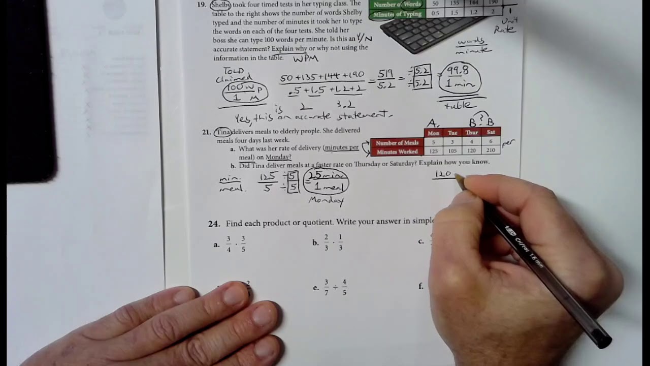 Unit Rates Strategies, 1 of 2