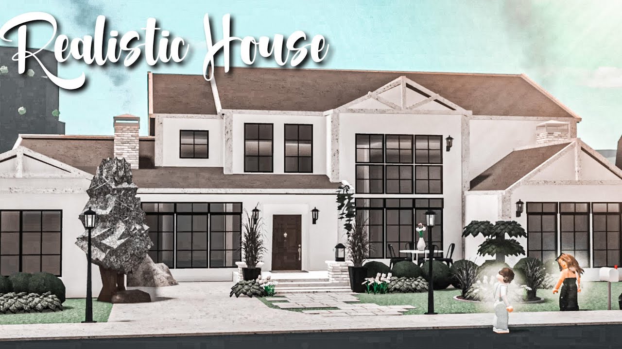 Realistic House Exterior Bloxburg Speebuild
