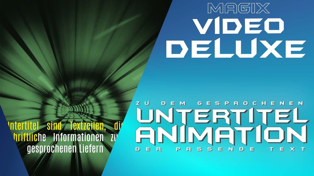 Untertitel mit Animation versehen - MAGIX VIDEO DELUXE 2021 - Tutorial Deutsch Anfänger Guide