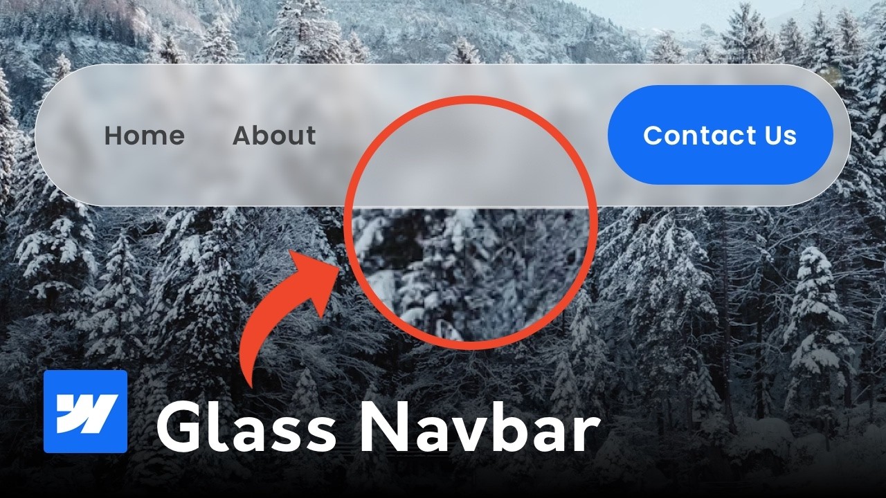 How To Make a Frosted Navbar in Webflow So Easy!