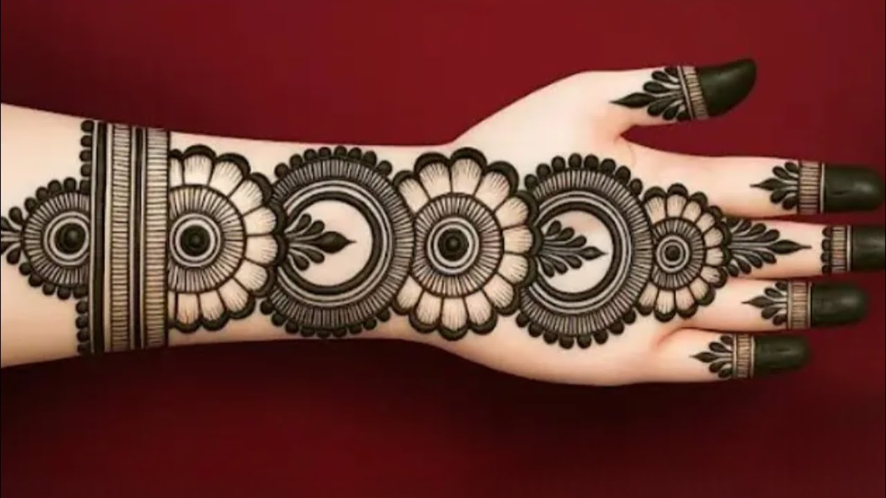 navratri special mehndidesign 2026 simple mehndi design for eid front hand