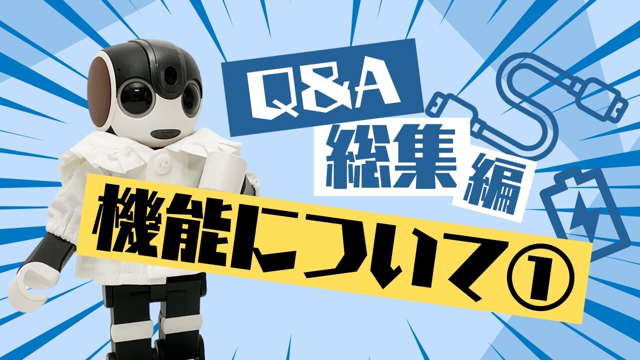 Q&A総集編！機能について①【ロボホンQA】