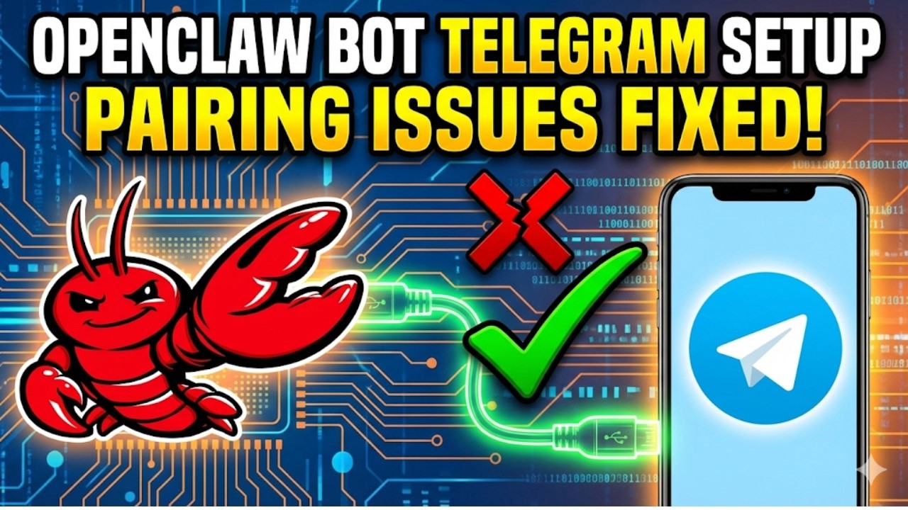 🚀 OpenClaw Bot Telegram Setup – Connect OpenClaw With Telegram (Pairing Issues Fixed!)