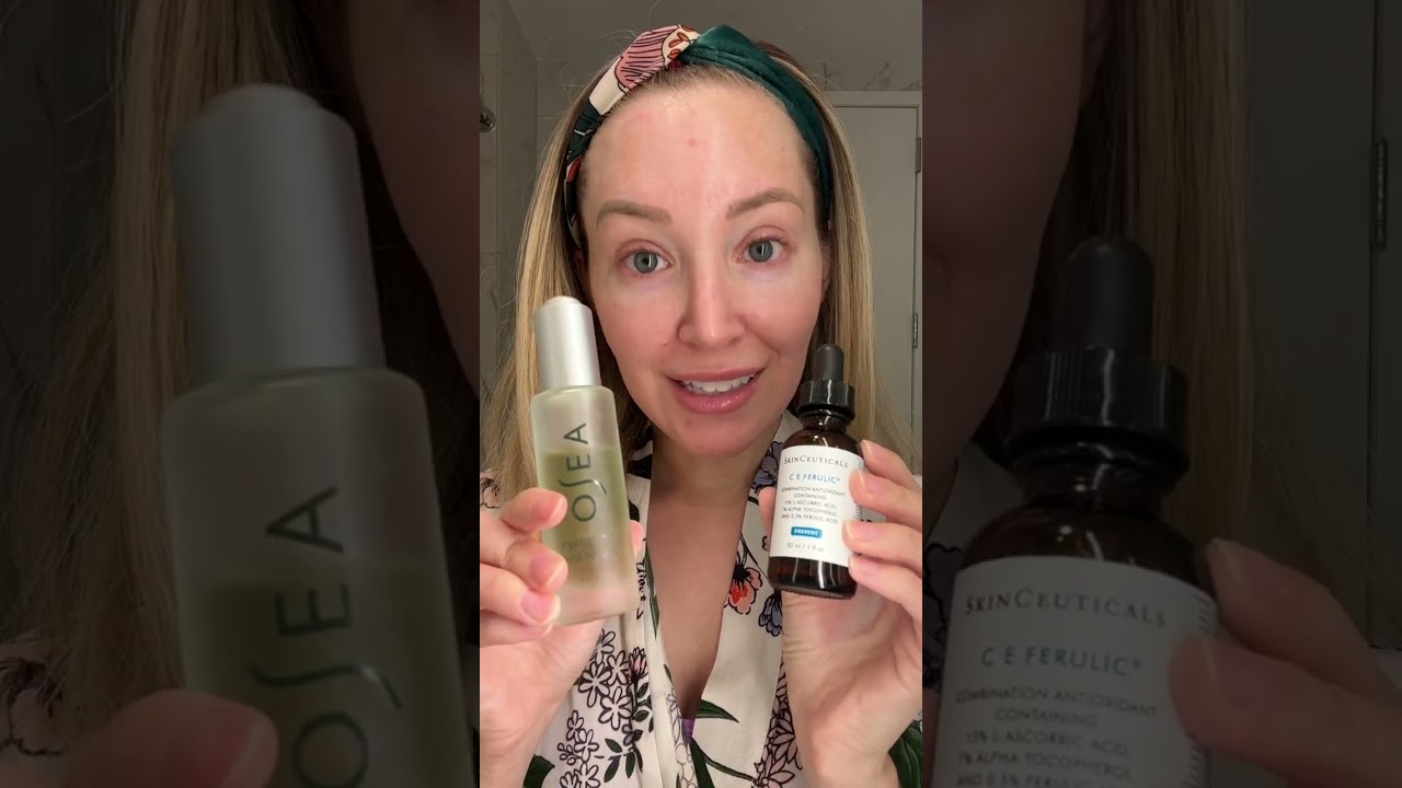 Как использовать сыворотку с витамином С и гиалуроновой кислотой одновременно #шорты