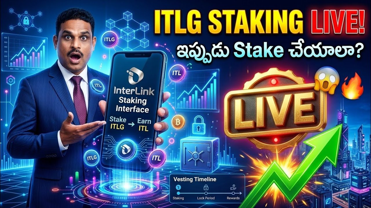 ITLG Staking LIVE! ఇప్పుడు Stake చేయాలా? Full Analysis | InterLink Telugu