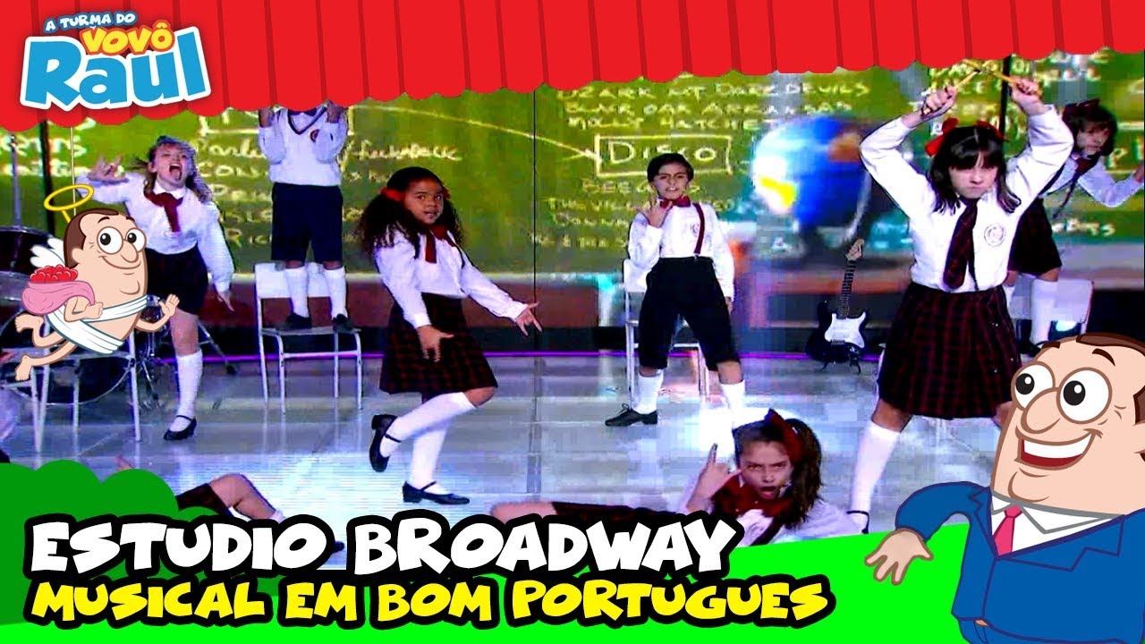 ESTÚDIO BROADWAY - MUSICAL EM BOM PORTUGUÊS (SCHOOL OF ROCK) - Programa Raul Gil