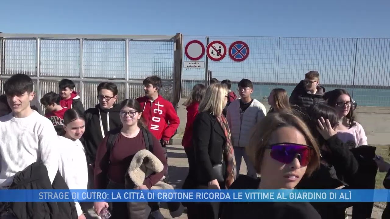 STRAGE DI CUTRO: LA CITTÀ DI CROTONE RICORDA LE VITTIME AL GIARDINO DI ALÌ