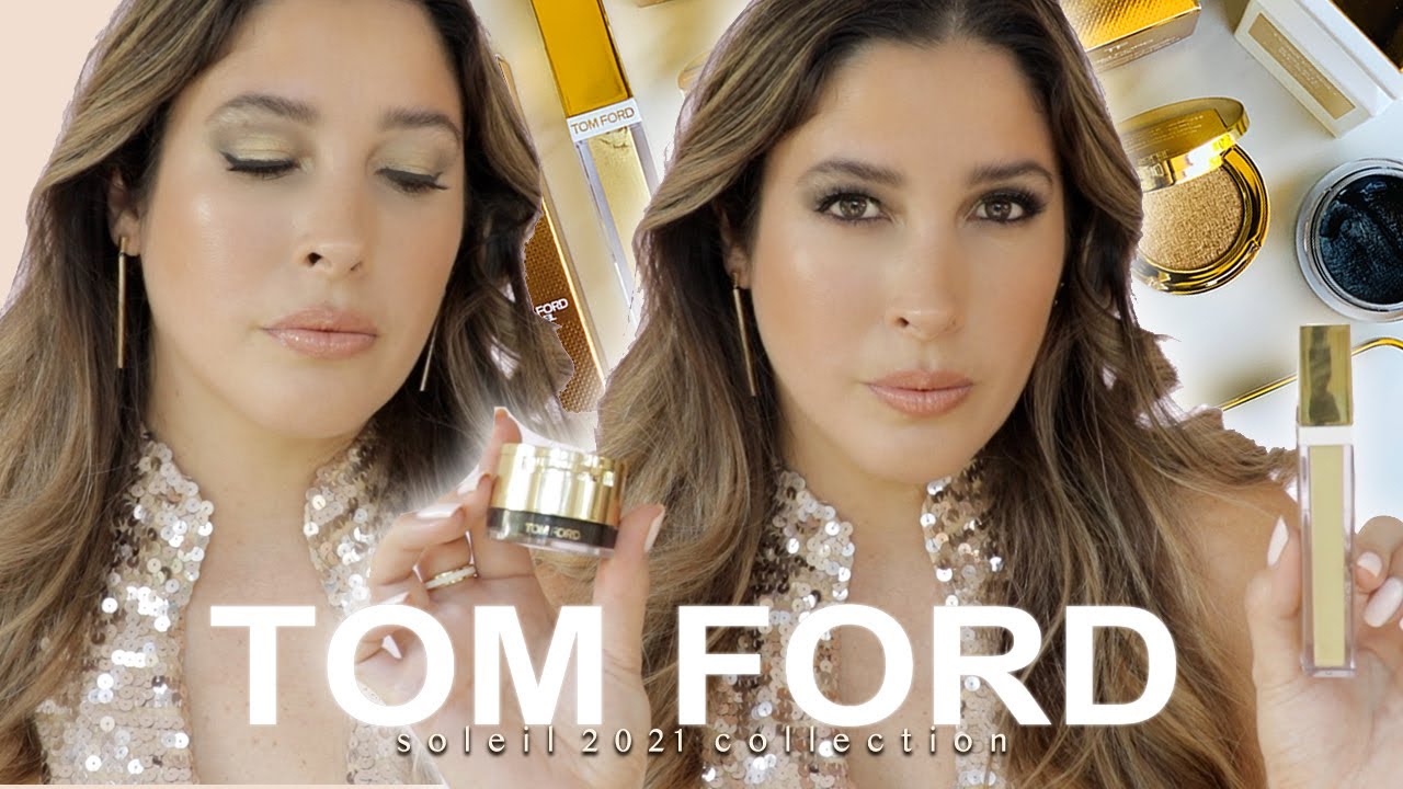 TOM FORD SOLEIL 2021 SUMMER COLLECTION Review Swatches Black Sand Cream Powder Eyeshadow Sunlust Lip