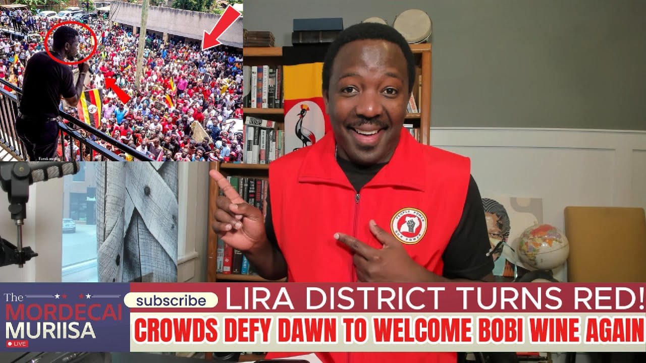 Lira District Turns Red!: Crowds Defy Dawn to Welcome Bobi Wine Again.