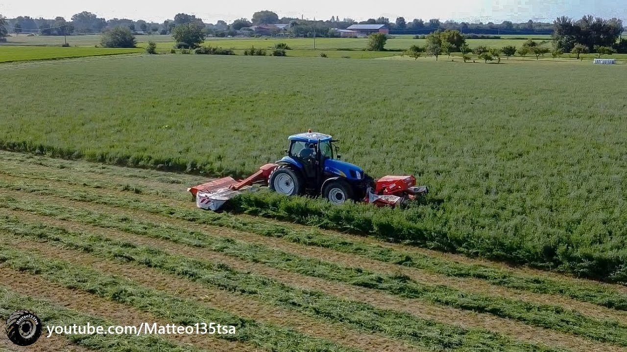 DRONE | New Holland TS135A & Kuhn FC313D e FC284D [FHD][Mavic Mini]