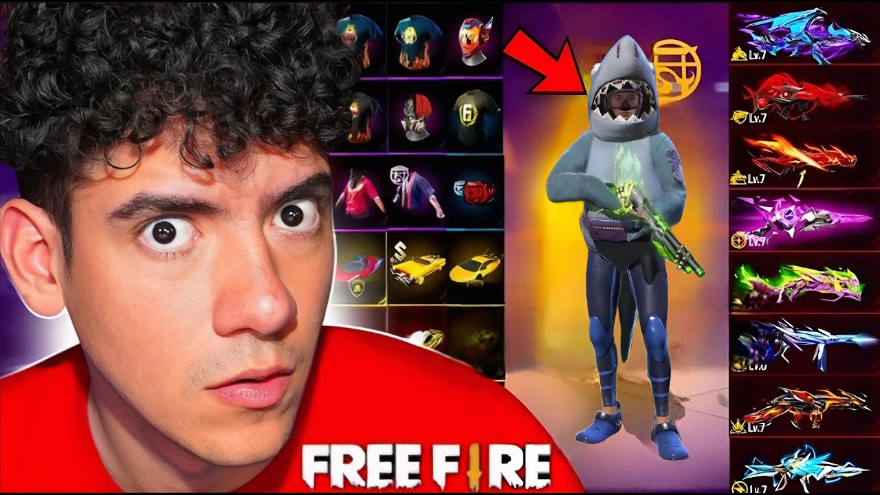 MOSTRANDO TODO LO QUE TIENE LA CUENTA DE TIBU EN FREE FIRE