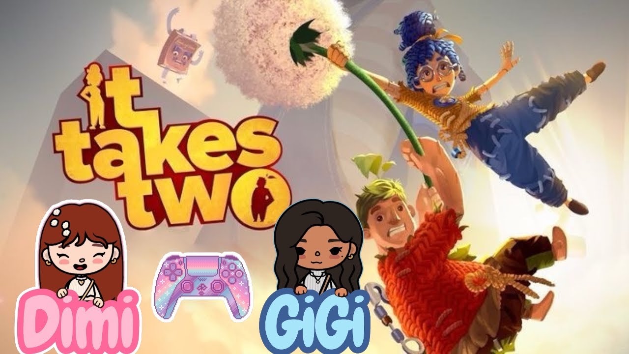 نلعب it takes two  انا وجيجي🤩🦋🩷- الجزء 1 