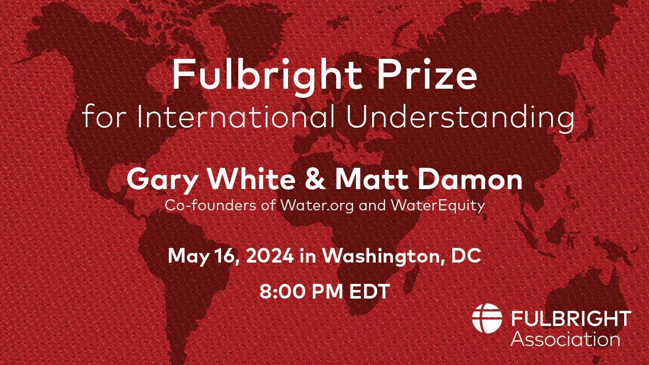 2024 Fulbright Prize - Gary White & Matt Damon