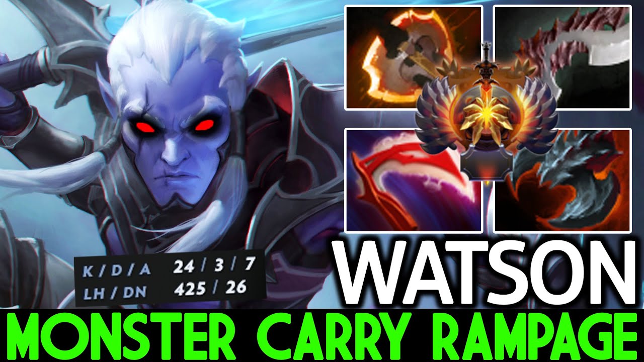 WATSON [Phantom Assassin] Unreal Crit Damage No Mercy Rampage Dota 2