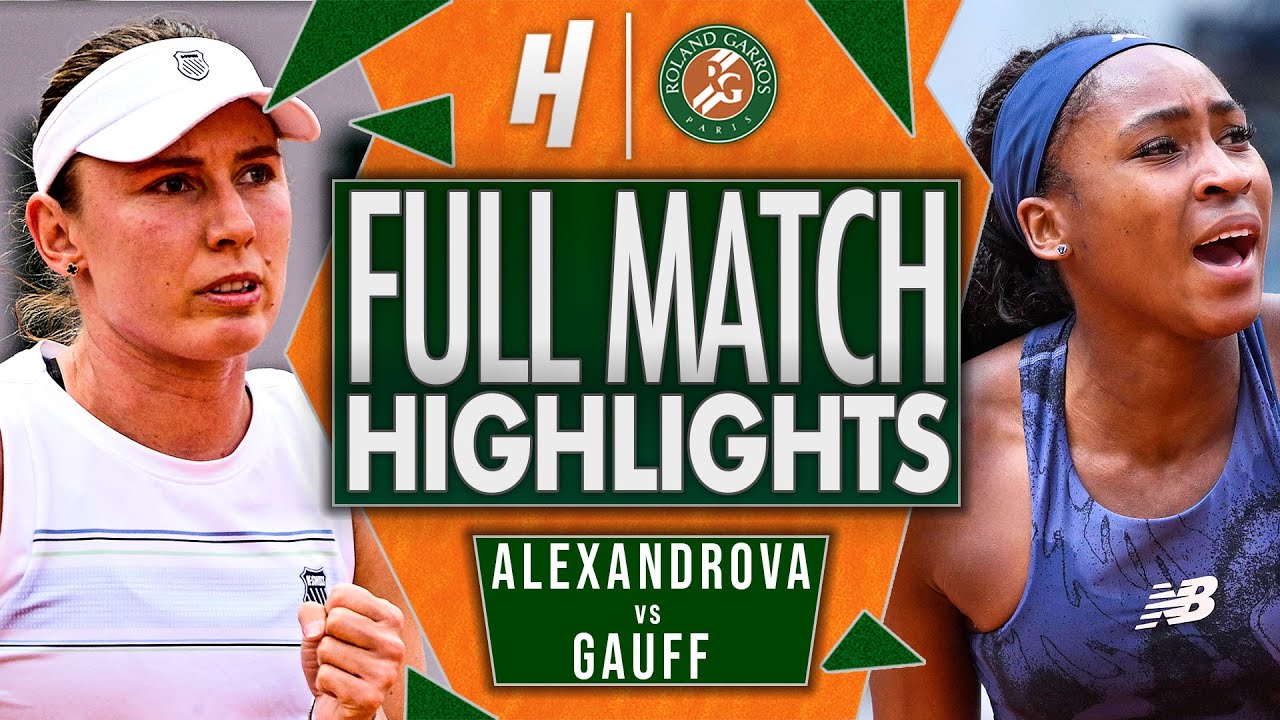 Ekaterina Alexandrova vs Coco Gauff - FULL Match Highlights - Fourth Round | Roland Garros 2025