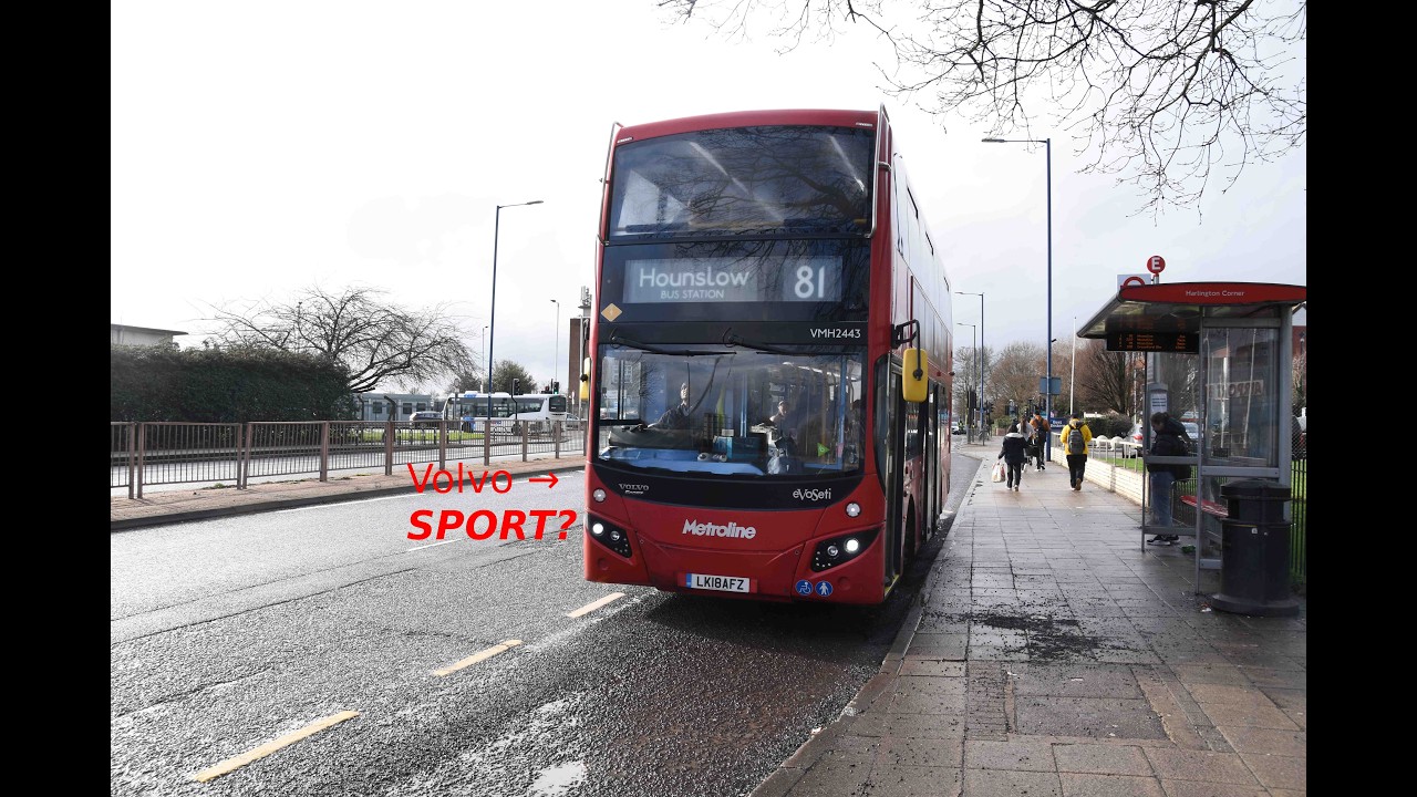 *Hybrid Bash* Metroline LK18AFZ VMH2443 Volvo B5LH MCV Evoseti on route 81