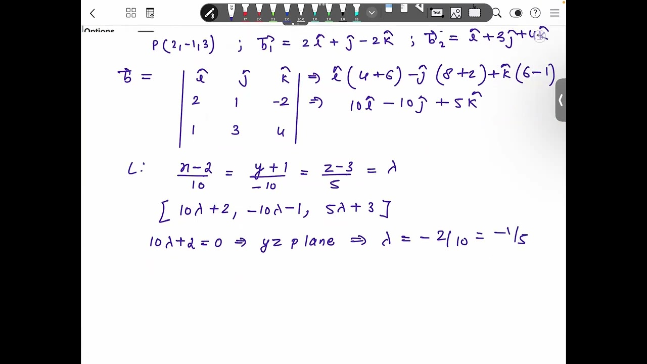 Let straight line L pass through points P(2,-1,3) JEE MAINS 29 JAN 2025 SHIFT 2