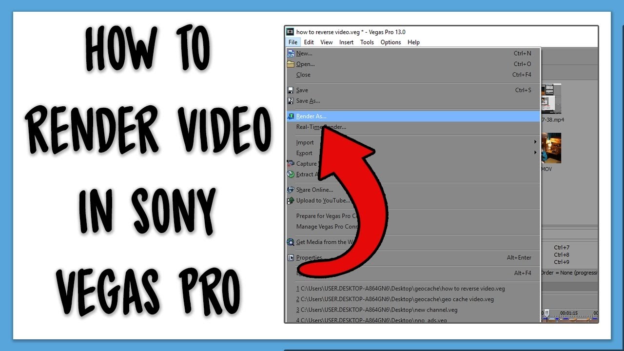 Как сделать правильный рендер видео в Sony Vegas используя кодек AVI