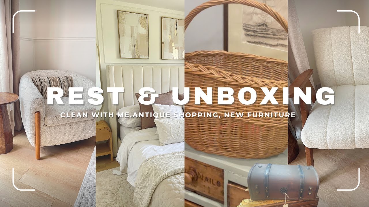 Rest VLOG, Vintage shopping, Decor  Haul, NEW furniture - Dunelm, The Range, TEMU AND MORE !