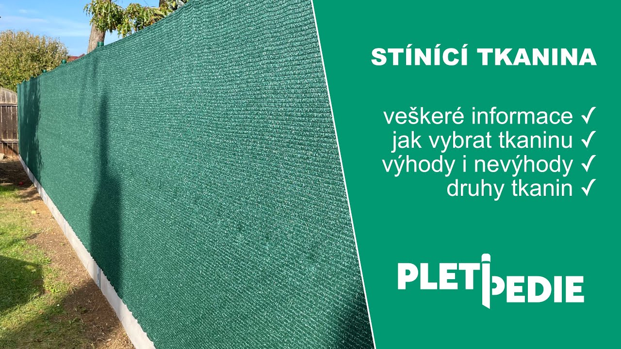 Výběr stínící tkaniny na plot – Jaké % zastínění? Jaká gramáž? Jak střihat? | Pletipedie.cz