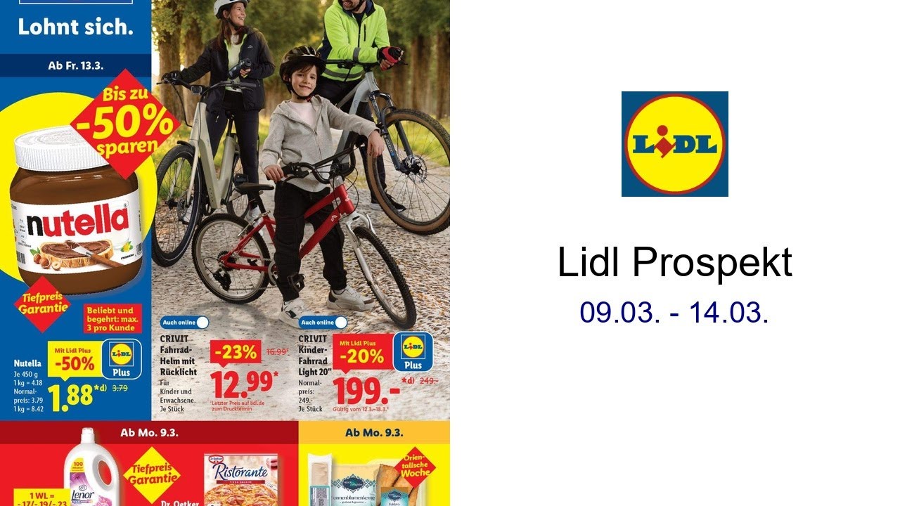 Lidl Prospekt 09.03. - 14.03.