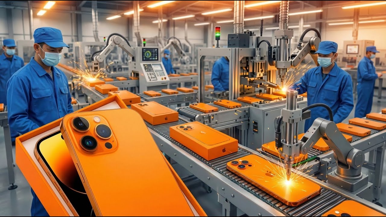 Inside Apple’s High-Tech Factory: Orange Titanium iPhone 17 Pro Max Made Step by Step