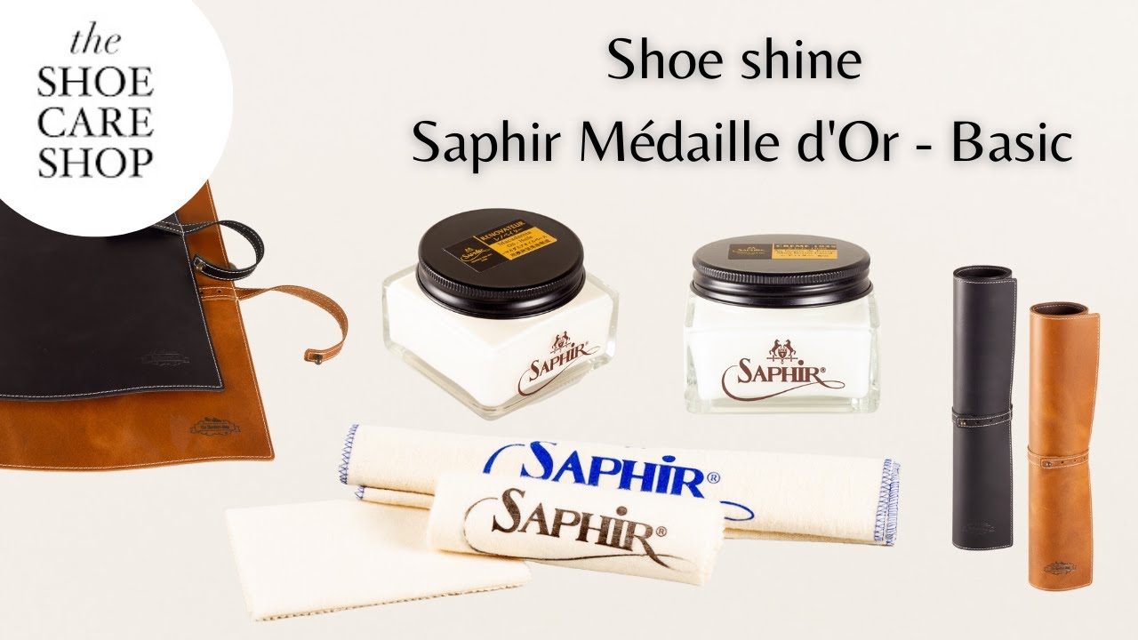 Shoe shine instruction video with Saphir M&eacute;daille d'Or - Basic