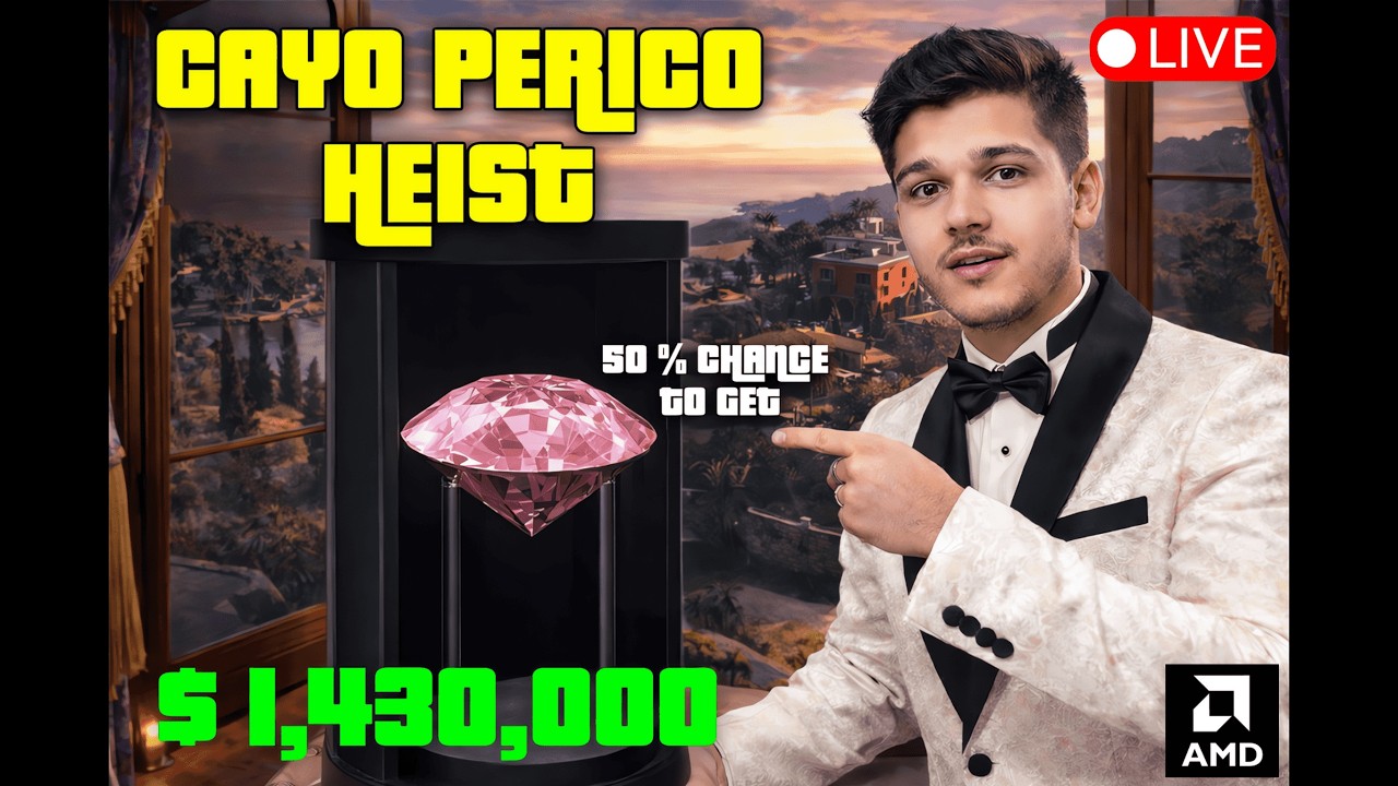 Pink Diamond Heist Live Stream | GTA 5 Cayo Perico Perfect Run