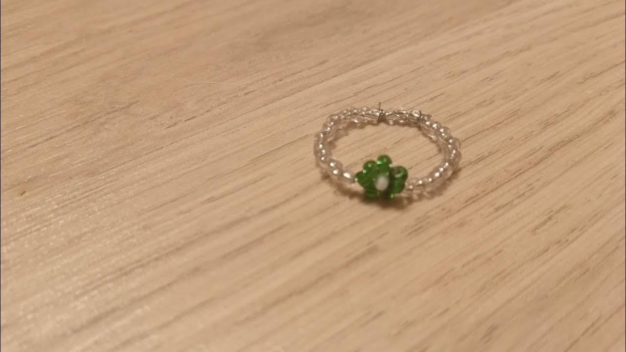 Beaded ring/ Korálkový prstýnek#3