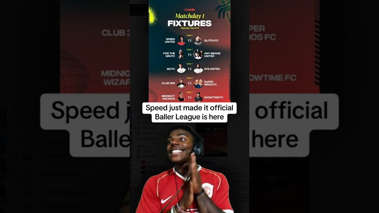 Speed announces matchday 1 fixtures 👀🔥
