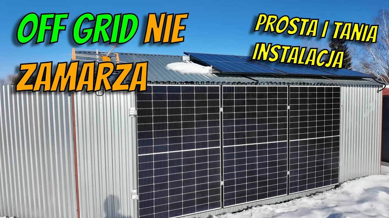 Własny prąd zimą - fotowoltaika bez sieci | Panele pionowo czy pod kątem?