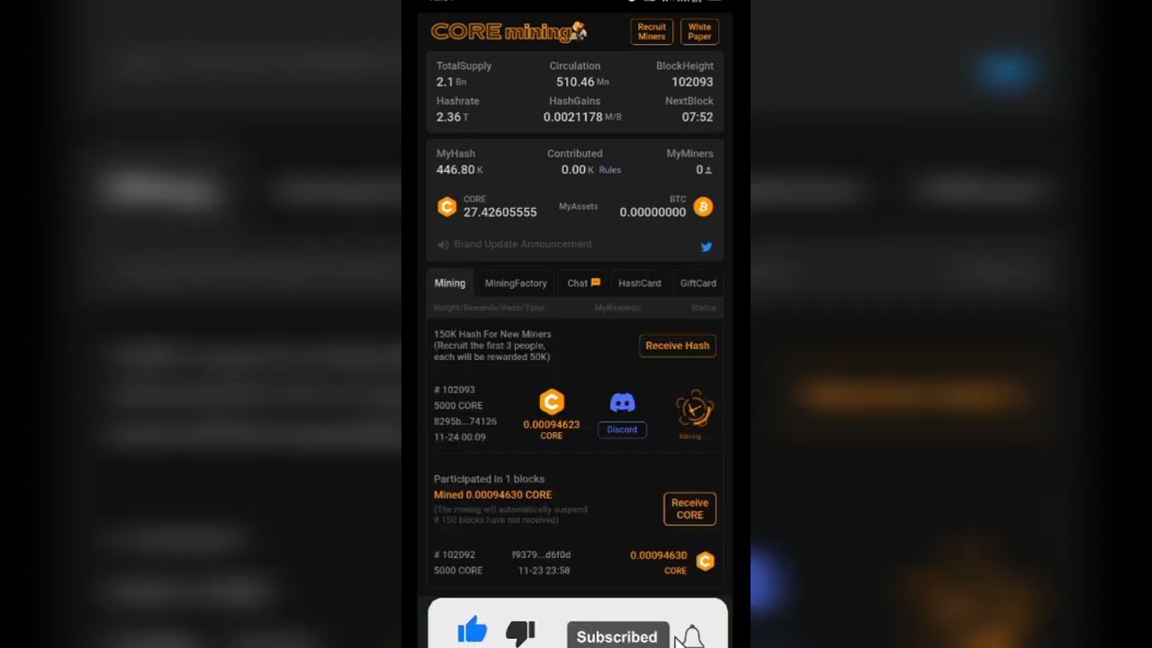 How to immediately get 120k hash on Satoshi BTCs Core mining app