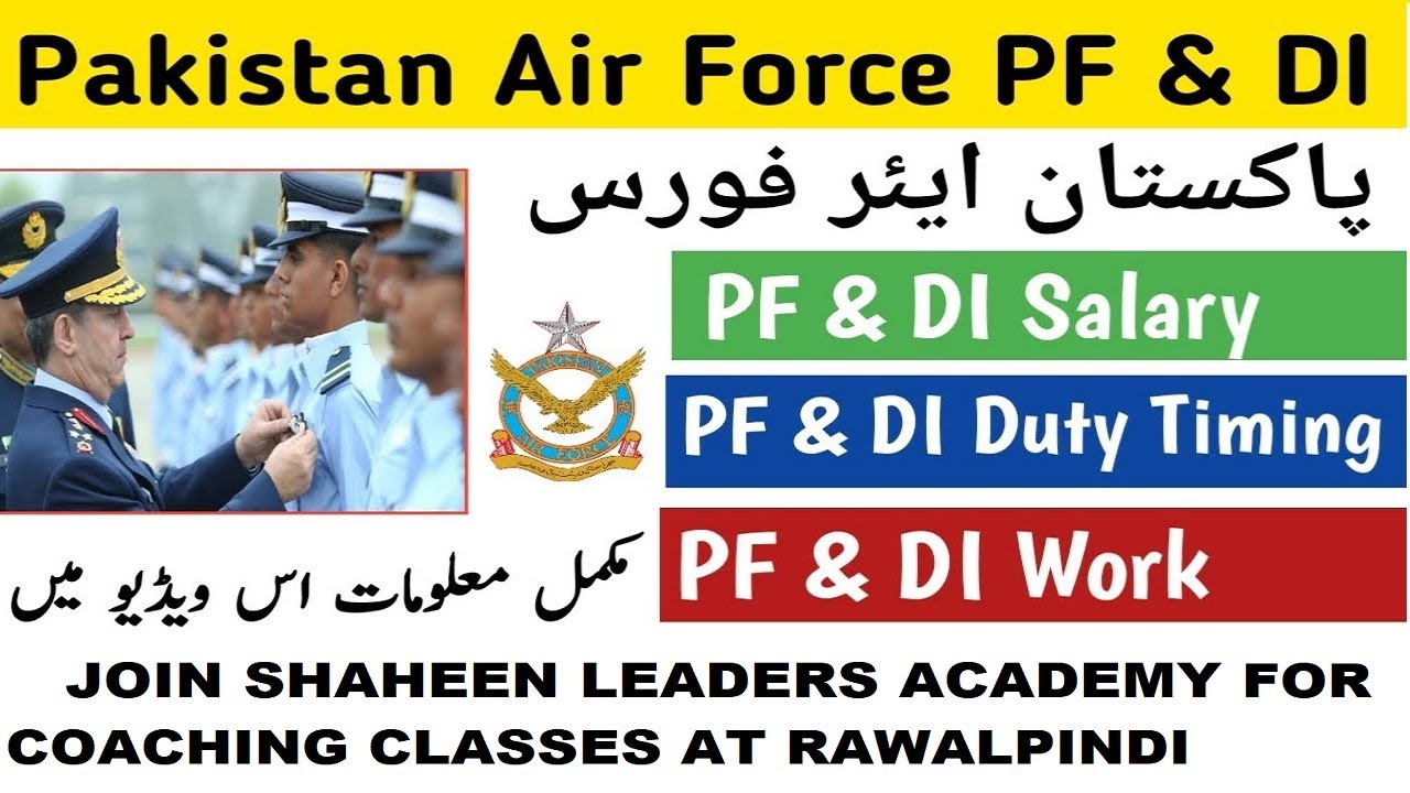 JOIN PAF AS A PF&DI (PHYSICAL FITNESS & DRILL INSTRUCTOR) AIRMAN BASIC TESTS, CRITERIA & ELIGIBILITY