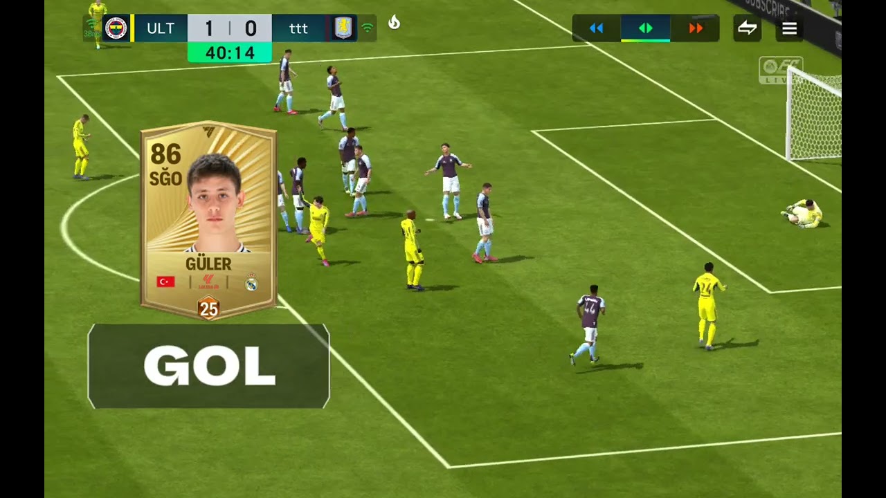 Avrupa Ligi Grup Fenerbahçe 2=0 Aston V.